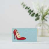 CARTES DE VISITE DE CHAUSSURES ROUGES À HAUT NIVEA (Debout devant)