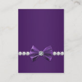 Cartes de visite de chaussures violet haute talon (Dos)