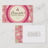 Cartes de visite de chef de pâtisserie d'amusement (Devant / Derrière)