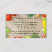 Cartes de visite de chef personnel (Dos)