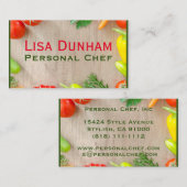 Cartes de visite de chef personnel (Devant / Derrière)