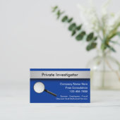 Cartes de visite de chercheur privé (Debout devant)