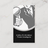 Cartes de visite de chercheur privé (Devant)