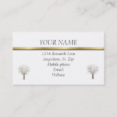 CARTES DE VISITE DE CHERCHEURS DE GÉNÉALOGISTE (Dos)