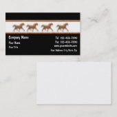 Cartes de visite de cheval (Devant / Derrière)