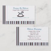 Cartes de visite de cheval de basculage (Devant / Derrière)