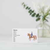 Cartes de visite de cheval de dressage (Debout devant)