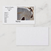 Cartes de visite de cheval de trait (Devant / Derrière)