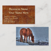 Cartes de visite de Chevaux à outils en cuir, de (Devant / Derrière)