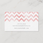 Cartes de visite de chevron de monogramme (Dos)