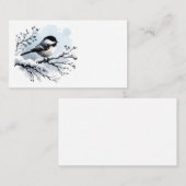 Cartes de visite de chickadee (Devant / Derrière)