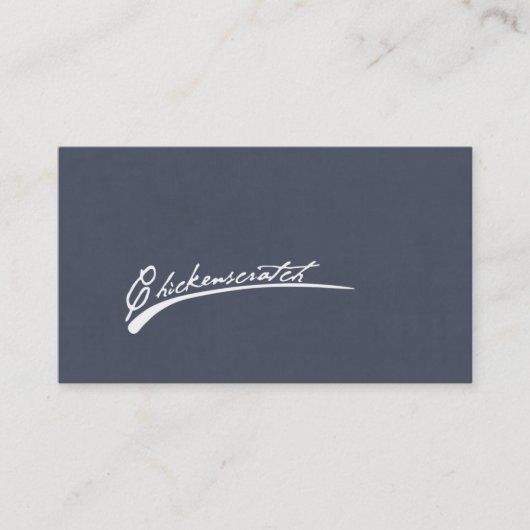 Cartes de visite de Chickenscratch (Devant)