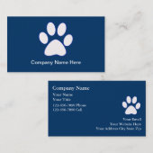 Cartes de visite de chien (Devant / Derrière)