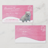 Cartes de visite de chien : : Chiot de Pomeranian (Devant / Derrière)