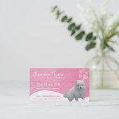 Cartes de visite de chien : : Chiot de Pomeranian (Debout devant)