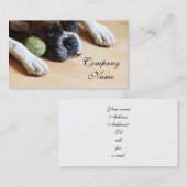 Cartes de visite de chien de boxeur (Devant / Derrière)