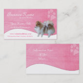 Cartes de visite de chien : : Pomeranian (Devant / Derrière)