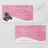 Cartes de visite de chien : : Schnauzer miniature (Devant / Derrière)