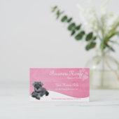 Cartes de visite de chien : : Schnauzer miniature (Debout devant)