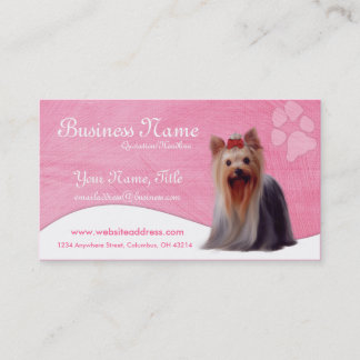 Cartes de visite de chien : : Yorkshire Yorkie