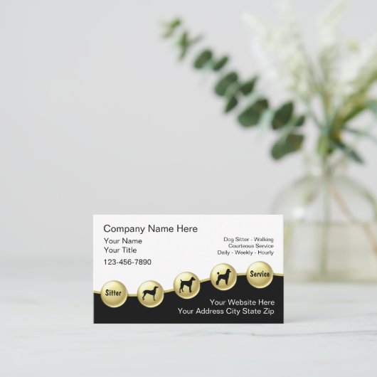 Cartes de visite de chiens (Debout devant)