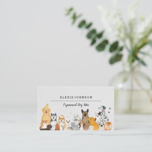 Cartes de visite de chiens (Debout devant)