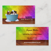 Cartes de visite de chiens (Devant / Derrière)