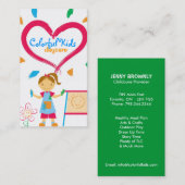 Cartes de visite de Childcare (Devant / Derrière)