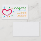 Cartes de visite de Childcare (Devant / Derrière)