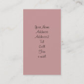 Cartes de visite de chiot de boxeur (Dos)