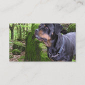 Cartes de visite de chiot de Rottie (Dos)