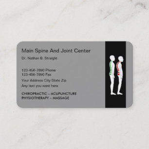 Cartes de visite de chiropracteur