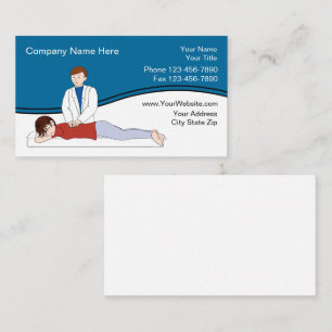 Cartes de visite de chiropracteur