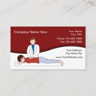 Cartes de visite de chiropracteur à design unique