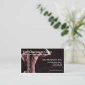Cartes de visite de chiropractie de chiroprakteur (Debout devant)