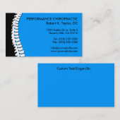 Cartes de visite de chiropractie de coupe-circuit (Devant / Derrière)