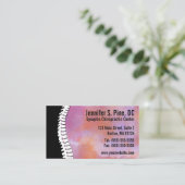 Cartes de visite de chiropractie d'épine (Debout devant)