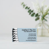 Cartes de visite de chiropractie d'épine (Debout devant)