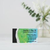 Cartes de visite de chiropractie d'épine (Debout devant)