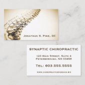Cartes de visite de chiroprakteur (Devant / Derrière)