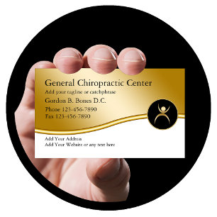 Cartes de visite de chiropraticien