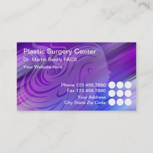 Cartes de visite de chirurgien plasticien