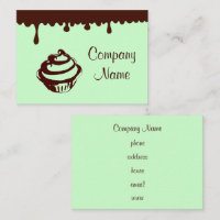 Cartes de visite de chocolat à la menthe personnal