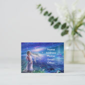 Cartes de visite de ciel d'imaginaire d'étoile (Debout devant)