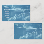 Cartes de visite de ciel nuageux (Devant / Derrière)
