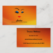 Cartes de visite de cils (Devant / Derrière)