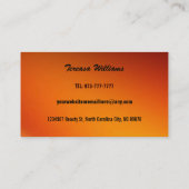 Cartes de visite de cils (Dos)