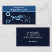 cartes de visite de ciseaux de poils (Devant / Derrière)