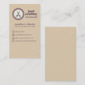 Cartes de visite de ciseaux Krafty (Devant / Derrière)