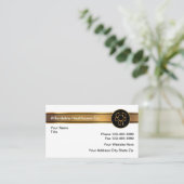 Cartes de visite de classe de soins de santé abord (Debout devant)